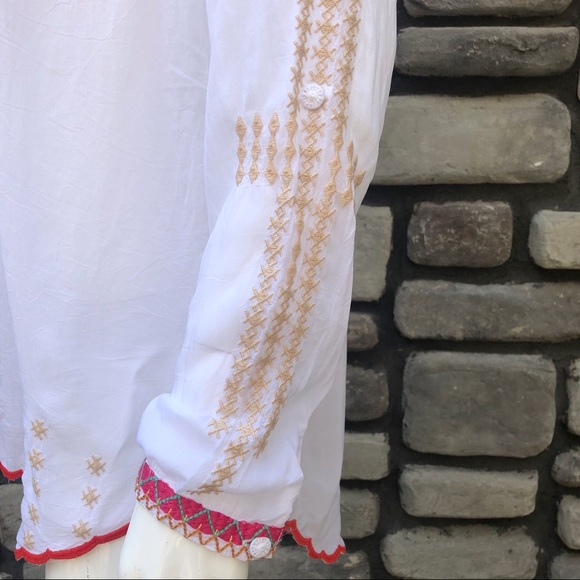 โญ๏ธHP๐งโโ๏ธ Johnny Was Dragonfly Blouse NWT sz S - Picture 4 of 9